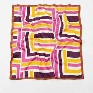 Zara satin effect printed scarf 8585/211